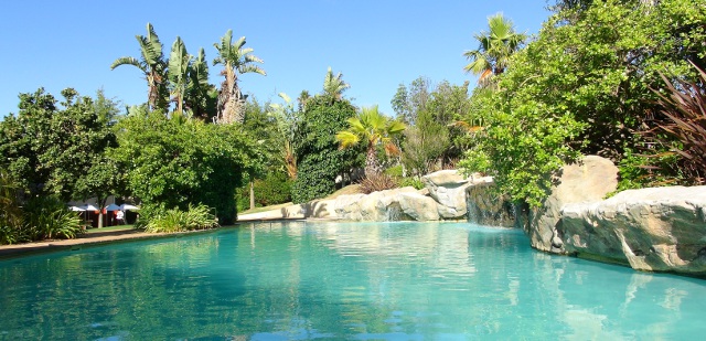 lowest pool at the Caledon Hotel