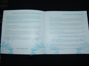 Westin Grand Spa / Arabella Spa list of treatments