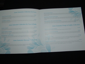 Westin Grand Spa / Arabella Spa list of treatments