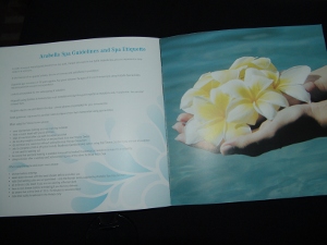 Westin Grand Spa / Arabella Spa list of treatments