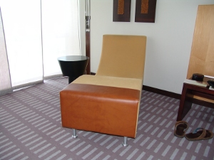 comfy couch in the Westin Grand