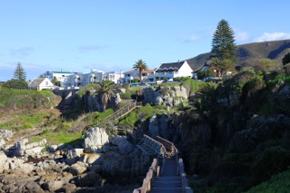 on the boardwalk in Hermanus