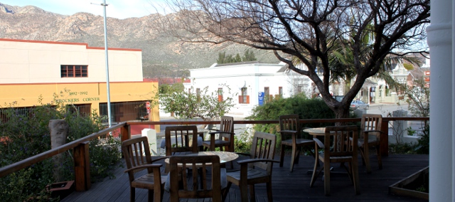 Montagu Country Hotel view from the front porch