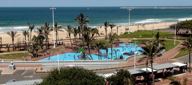view of the Durban beachfront from the Garden Court South Beach