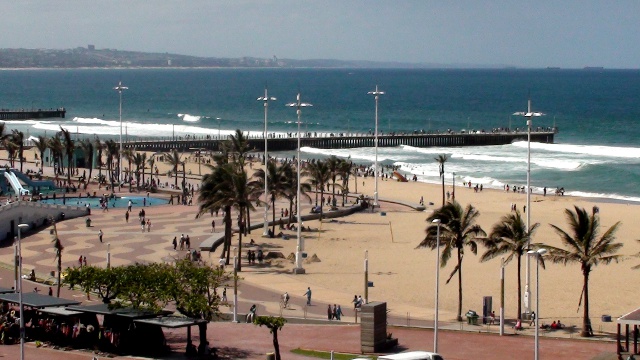 Durban beachfront from the Garden Court South Beach