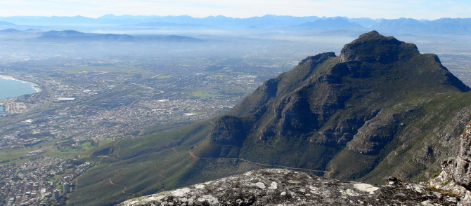 Devils Peak view from Table Mountain