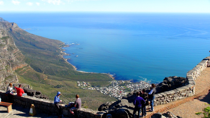 looking south from the Table Mountain restaurant