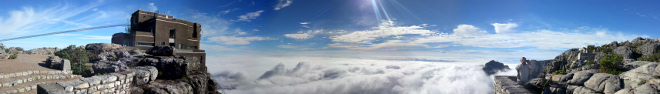 cloudy day on Table Mountain
