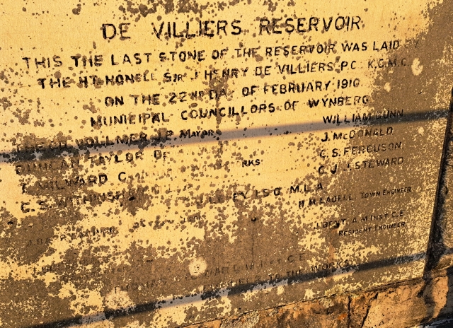 Last stone laid at the De Villiers Dam on Table Mountain