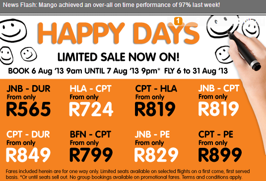 Mango flight specials