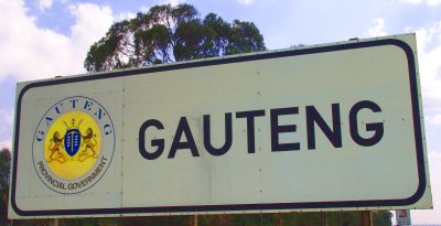 Welcome to Gauteng signpost