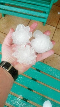 hailstones from Germiston, South Africa