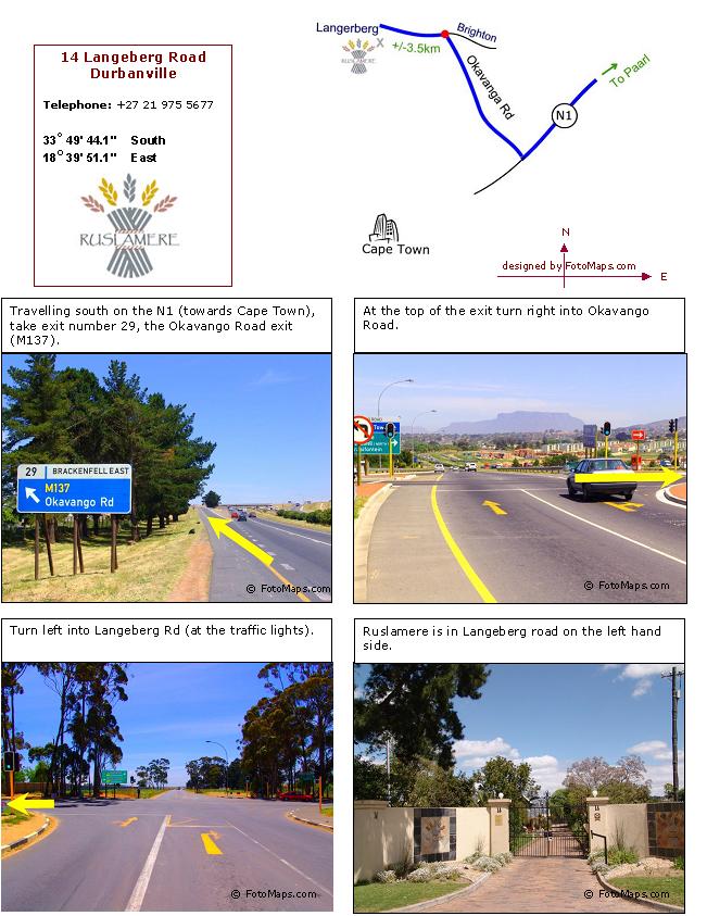 directions to Ruslamere guest house