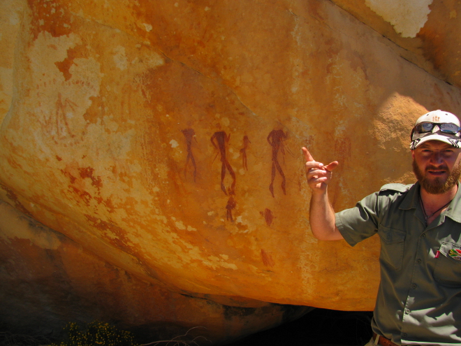 San rock painting