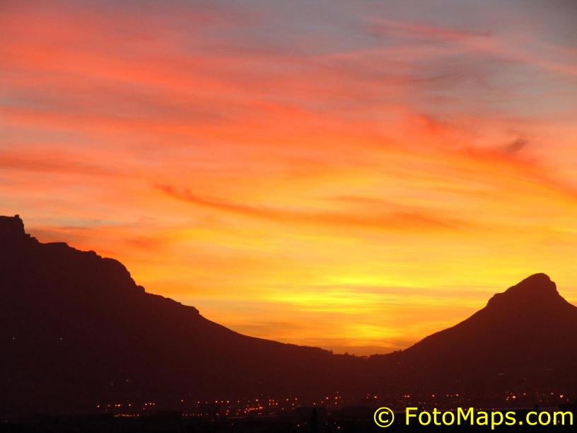 Cape Town sunset 2005-12-06