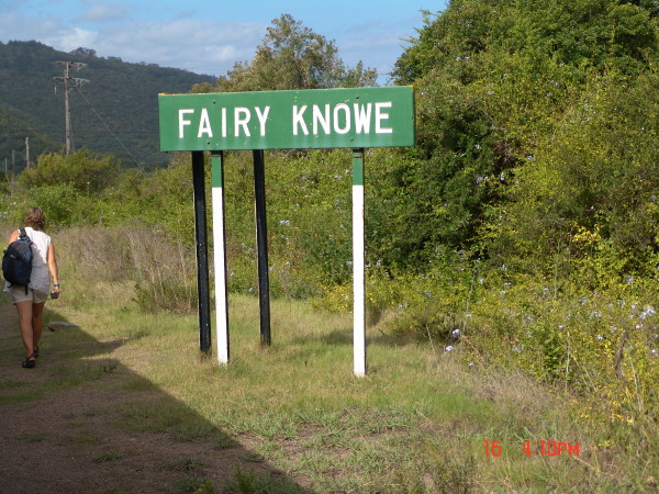 Fairy Knowe railway sign