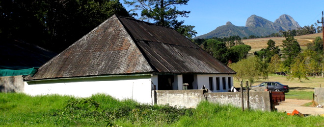 old building on the Warwick Wine Estate
