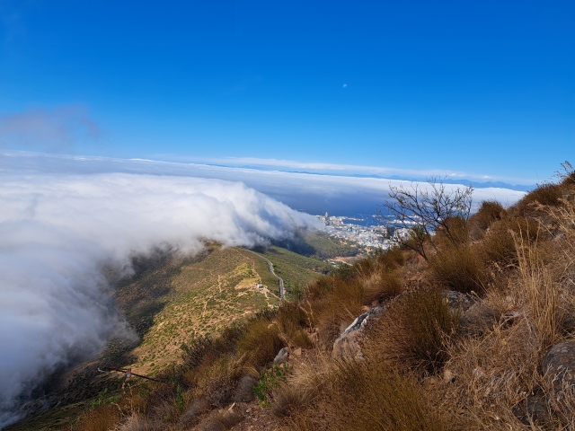Cloud rolling in over Signal Hill