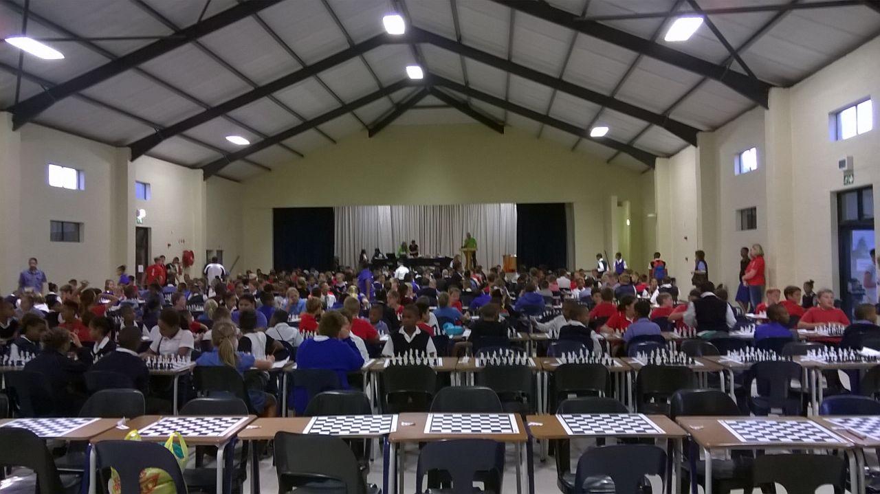 Chess tournament in the hall at Curro in Mossel Bay
