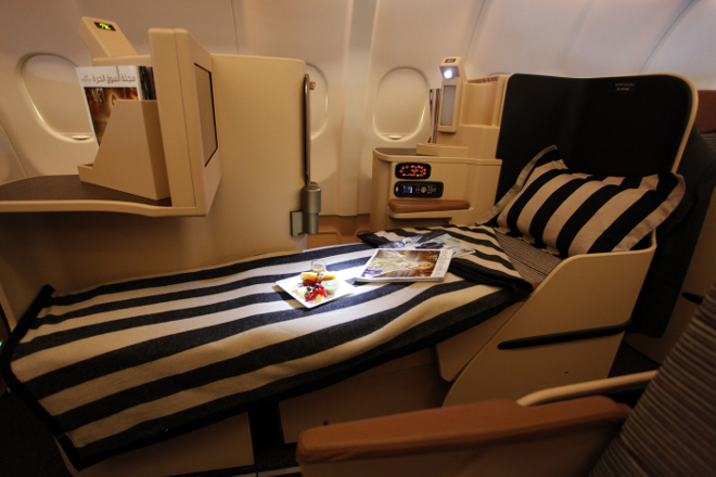 Etihad Airway's Pearl business class seat