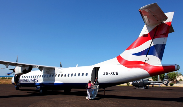 British Airways ATR at Vilankulo Airport