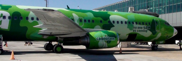 Kulula camoplane at Cape Town International Airport