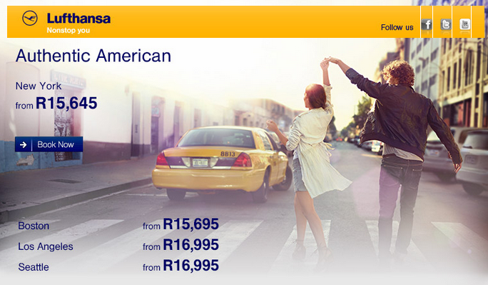 Lufthansa's Authentic American flight special