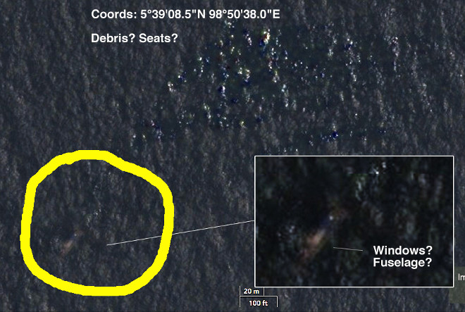 Possible spotting on MH370 in the Malacca Straits