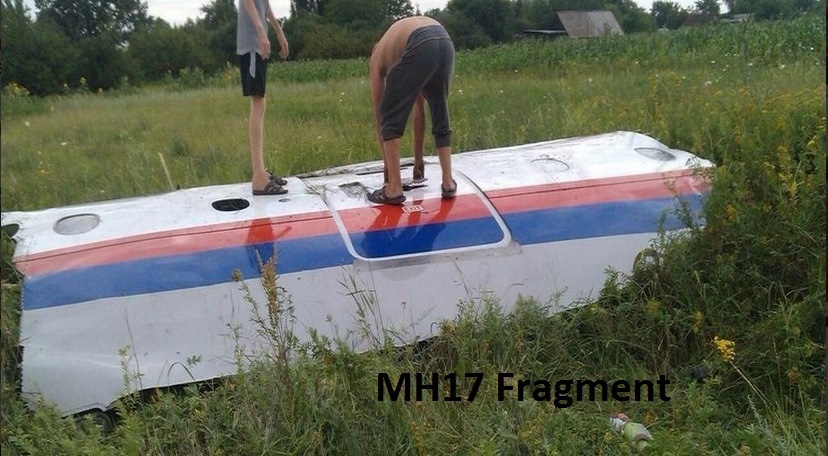 Fragment of Malaysia Airlines flight MH17