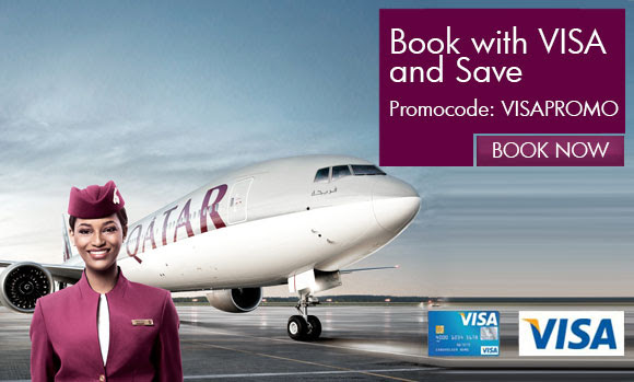 Qatar Airways visa promotion code : VISAPROMO