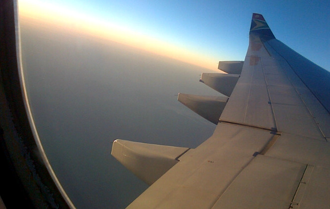 Sunset from an SAA flight