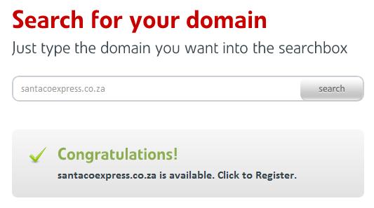 Santaco Express website