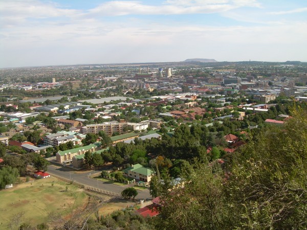 view of Bloemfontein from Naval Hill