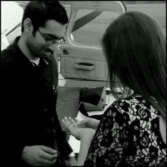 Marriage proposal on a Durban flight
