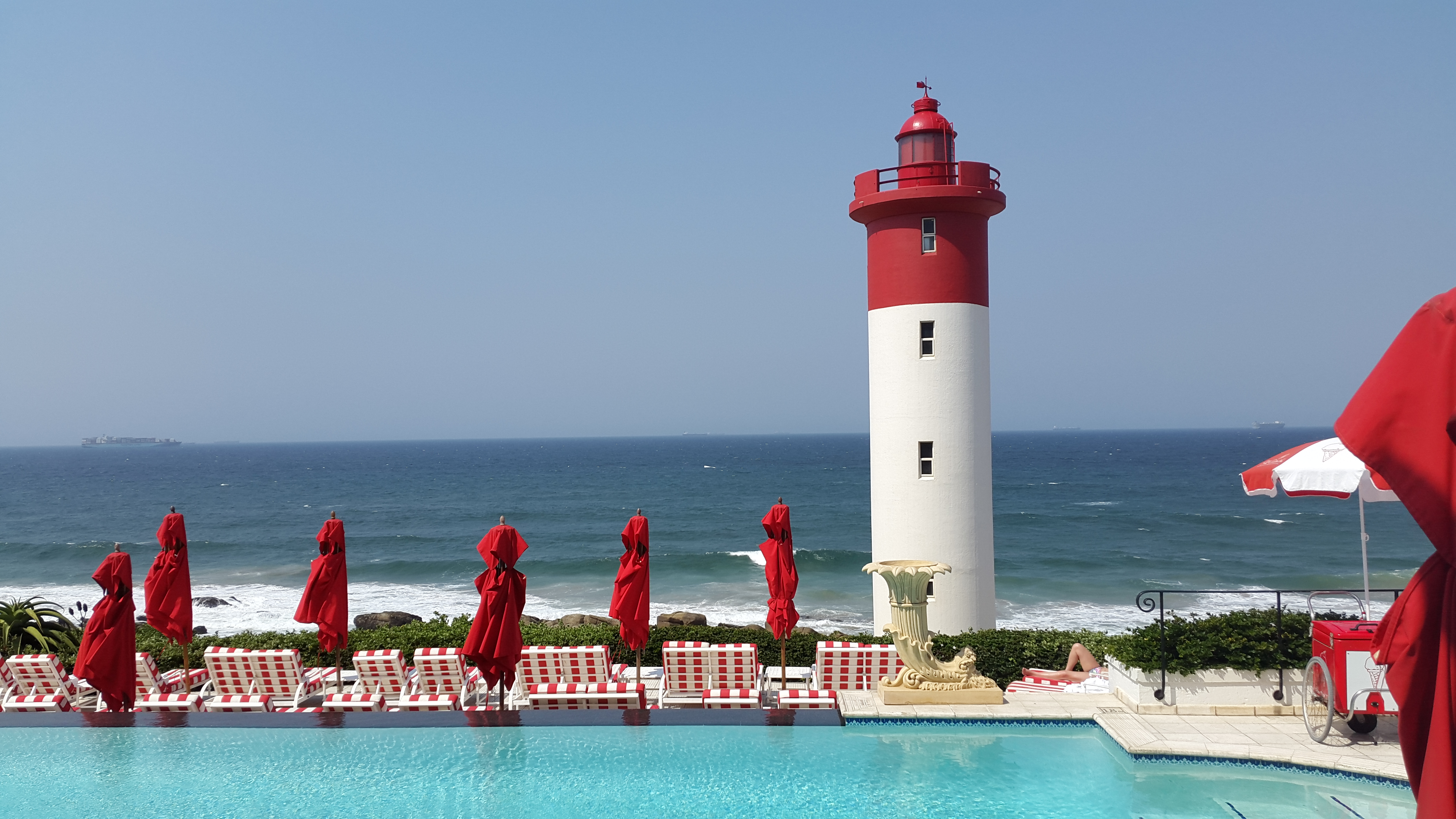 The Lighthouse view from the Oyster Box, Umhlanga Rocks.