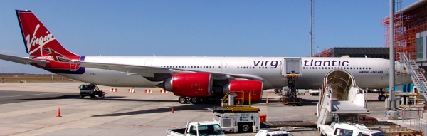 Virgin Atlantic aircraft at Cape Town International 
