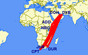 Flights from South Africa to Ethiopia