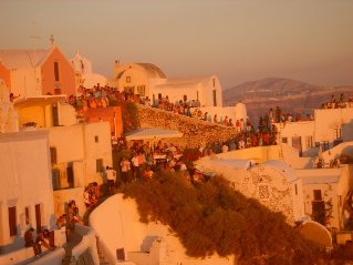 Sunset on Santorini, Ia