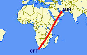 Cape Town to Abu Dhabi