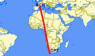 Cape Town to Barcelona