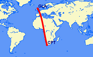 Cape Town to Glasgow