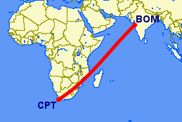 Cape Town to Mumbai