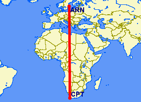 Cape Town to Stockholm