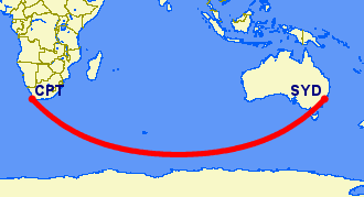 Cape Town to Sydney