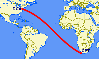 Cape Town to Washington