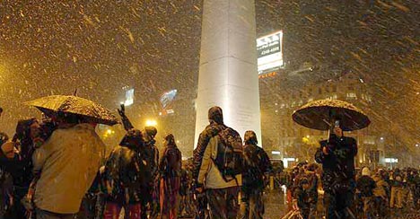 Snow in Buenos Aires