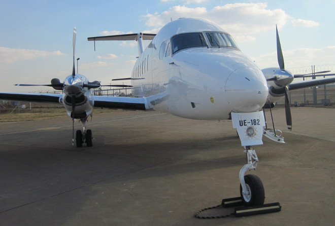 FlyCemair Beechcraft plane