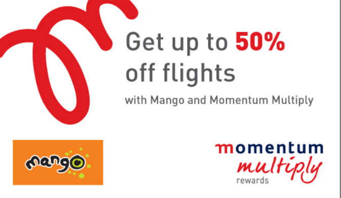 Mango Momentum flight discounts
