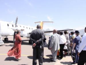 Northern Cape cabinet boarding Phakalane Airways maiden flight