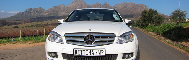 Bettina Shuttle's Mercedez Benz vehicle